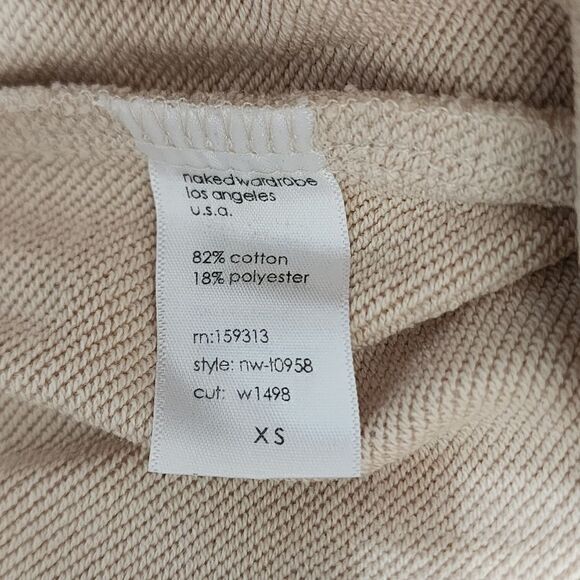 Nwot - Naked Wardrobe - XS - Women's Make U Sweatpants - Cream - Picture 5 of 7